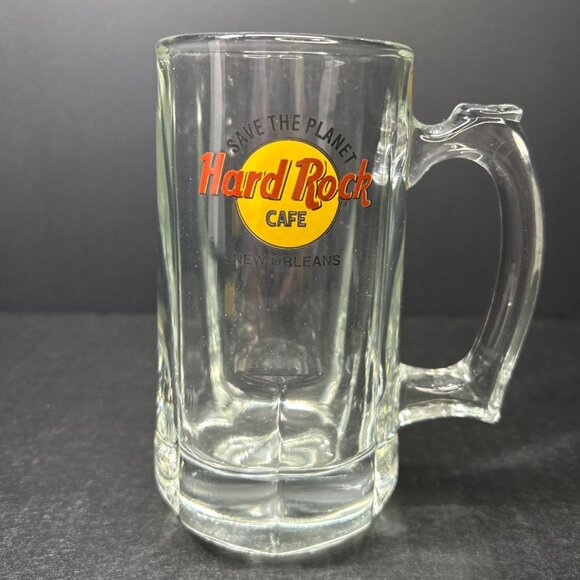 Hard Rock Cafe Other - Hard Rock Cafe New Orleans Beer Stein Glass  ' Save The Planet ' Heavy Mug